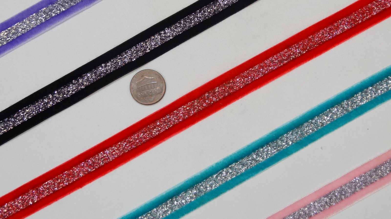 Cinta De Terciopelo Ancha De 1.7cm - 17mm Con Braid Bordado JT150