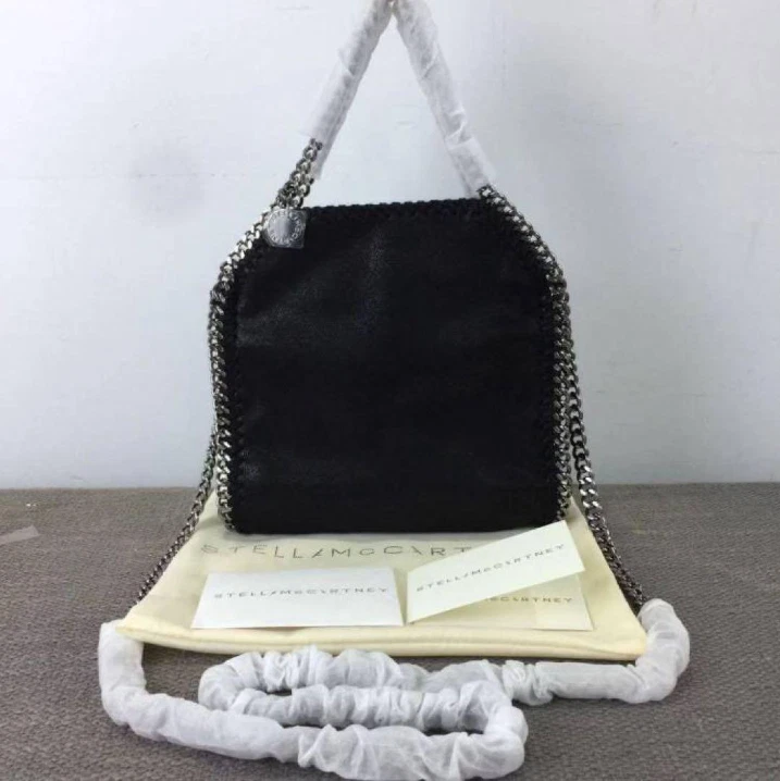 Stella McCartney Falabella Tiny Shoulder Bag Chain Black Tote Bag Black Women - Image 2 of 4