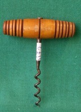 ANTICO CAVATAPPI TIREBOUCHON CORKSCREW TIRE-BOUCHON LEGNO E FERRO FORGIATO. II72