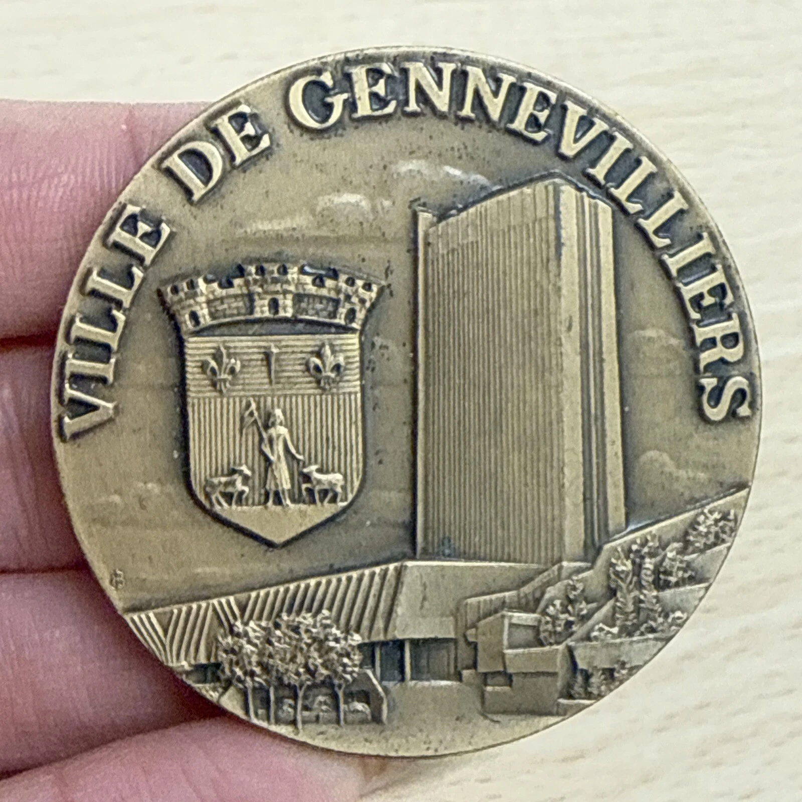 Médaille Ville De Gennevilliers En Bronze J Balme