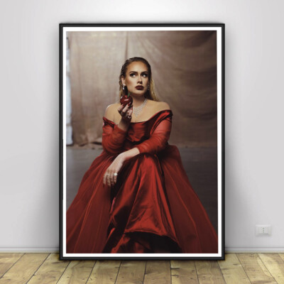 Adele Singer Wandbild Druck Poster Innendeko Bild hochwertig Größe A4