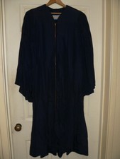 VTG 50S 60S GRADUATION ROBE MOORE OF CALIFORNIA COLLEGE UNIVERSITY RAYON QUALITY