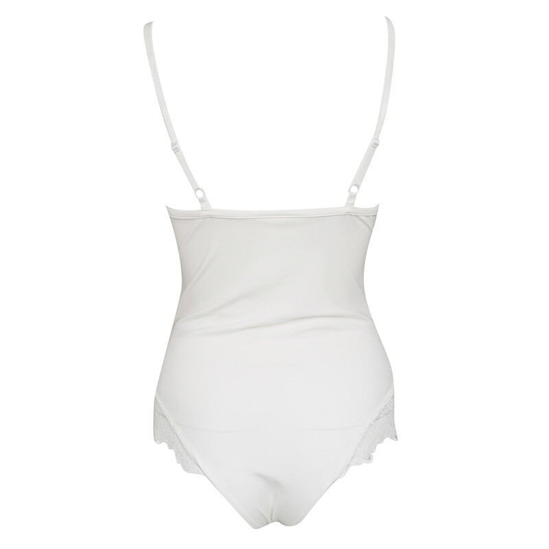 Summer Sexy Lace Tummy Control Bodysuit for Womens, Backless Body