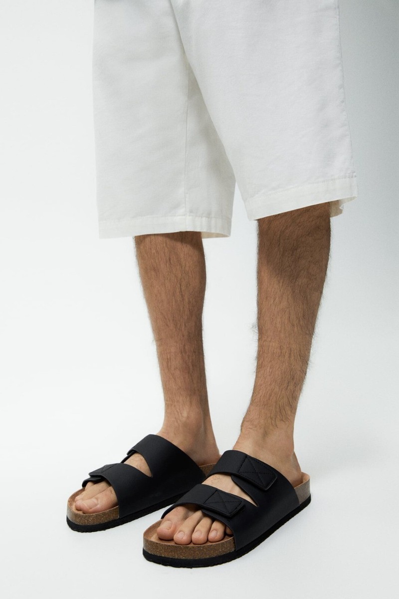 ZARA ADHESIVE CLOSURE SANDALS - 11 | eBay