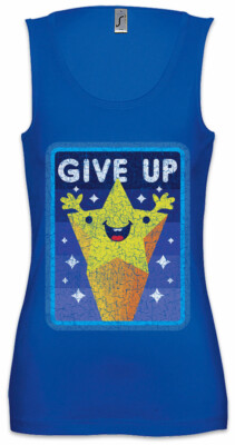 Give Up Star Damen Tank Top Gamer Gaming Games Geek Nerd Informatiker Stern