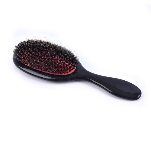 Natural Boar Bristle Oval Anti-static Paddle Comb Scalp Massage Comb Hair BS-:IL - Picture 4 of 5