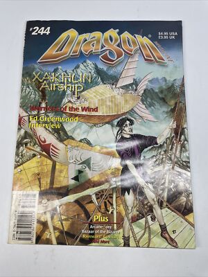 アート・デザイン・音楽 D&D 4e Dragon Magazine Annual Dragon Magazine #244 Xakhun Airship Warriors Of The Wind Preowned