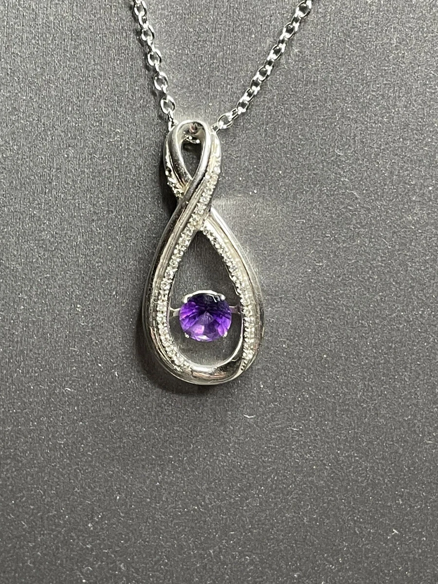 Pandora cheap amethyst pendant