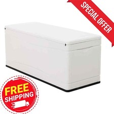 Resin Marine Dock Box Weather-Resistant with Handles and Lid Durable 130 Gal.