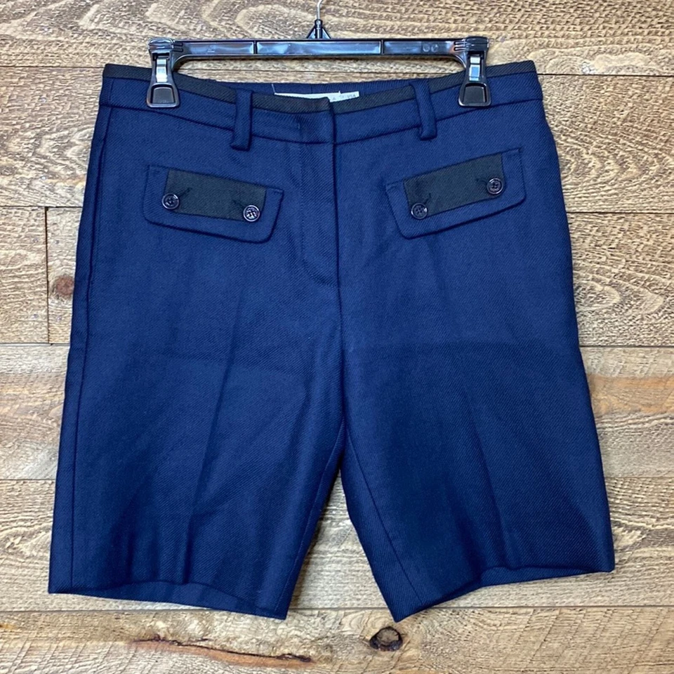 Bermudas See by Chloe Azul Marino Lana Talla 4