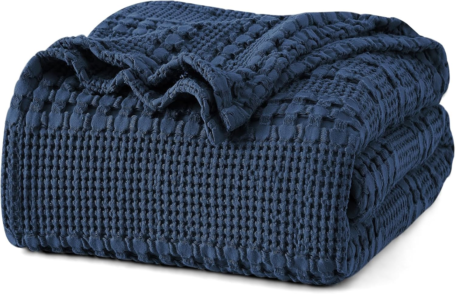 100% Cotton Waffle Weave Queen Blanket Soft Lightweight Breathable Cozy