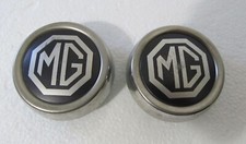 2pcs Vintage Mg British Sports Car Center Wheel Cap Badge Emblem