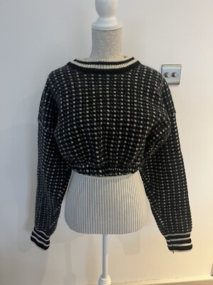 専用SPECIALs Black Birdseye Knit in Norway BRATENS Norway Quality Soft Wool Ski Sweater Womens Birdseye