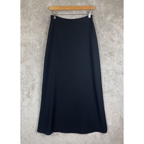 Cartise International Skirt Womens 4 Black Maxi Side Zip Polyester Lined- 8629* - Picture 2 of 10