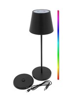 Led Akku Touch Leuchte + Ladestation 35 Cm - Multicolor Garten Deko Tisch Lampe