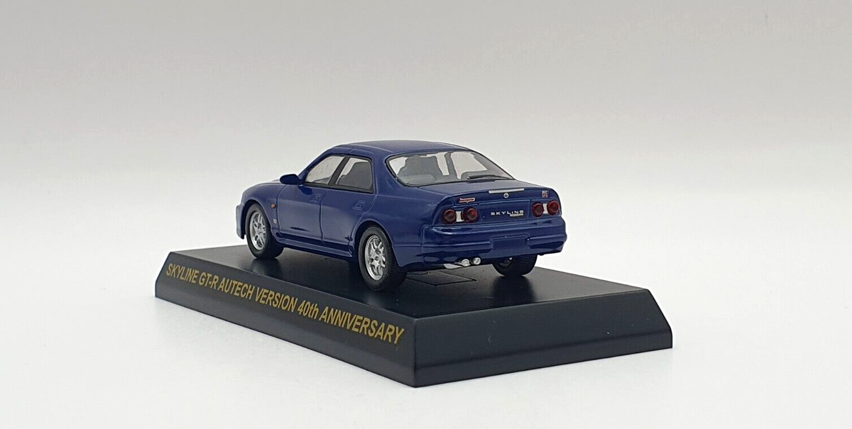 1/64 Kyosho NISSAN SKYLINE GT-R R33 AUTECH 40th ANNIV BLUE diecast