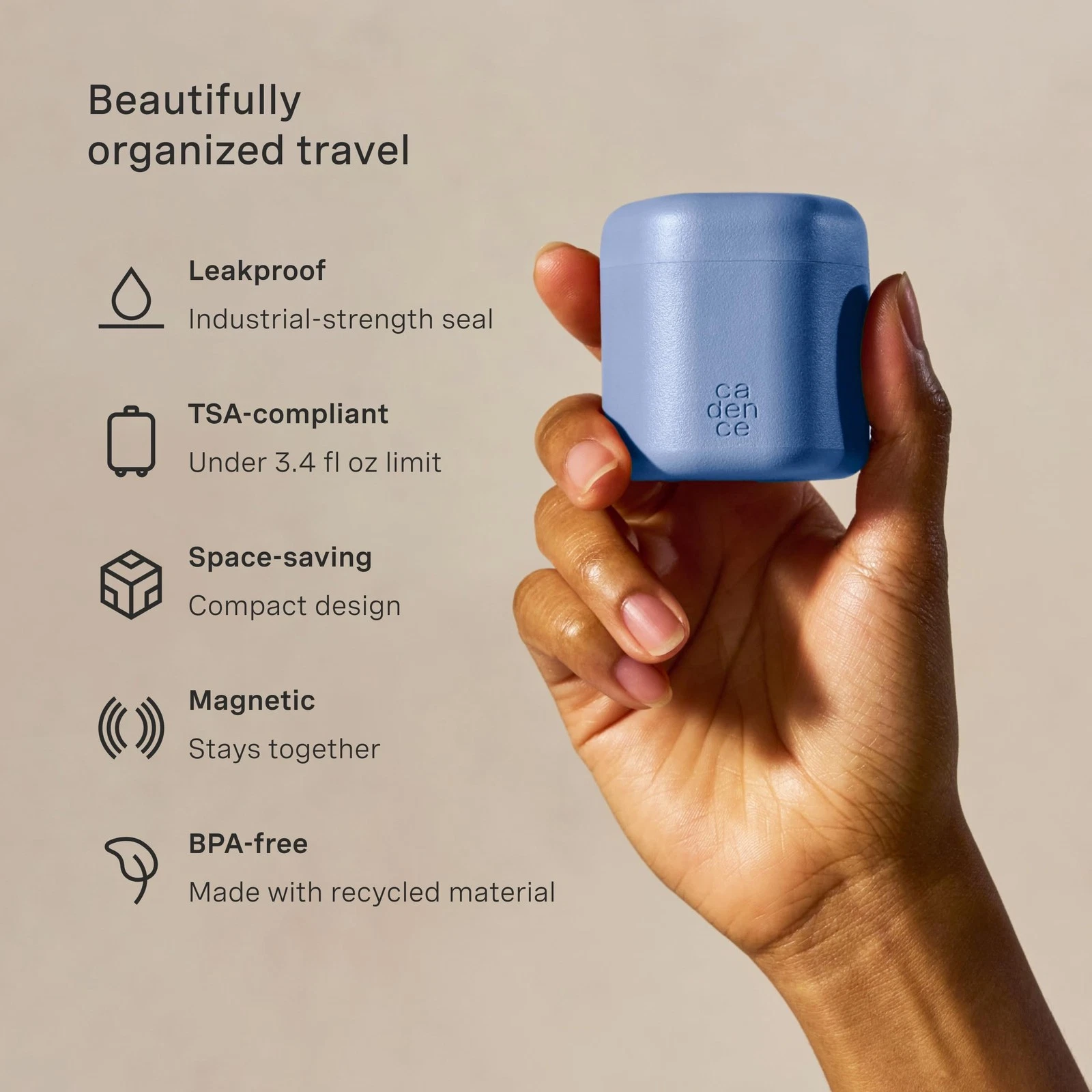 Cadence Travel Containers - Thumbnail 4