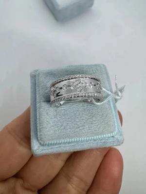 Women's Engagement Ring 2Ct Round Cut Lab-created Diamond 14K White Gold Plated