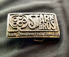 Vintage Stark Bros Stark Trees Bear Fruit 1816 Bronze Belt Buckle