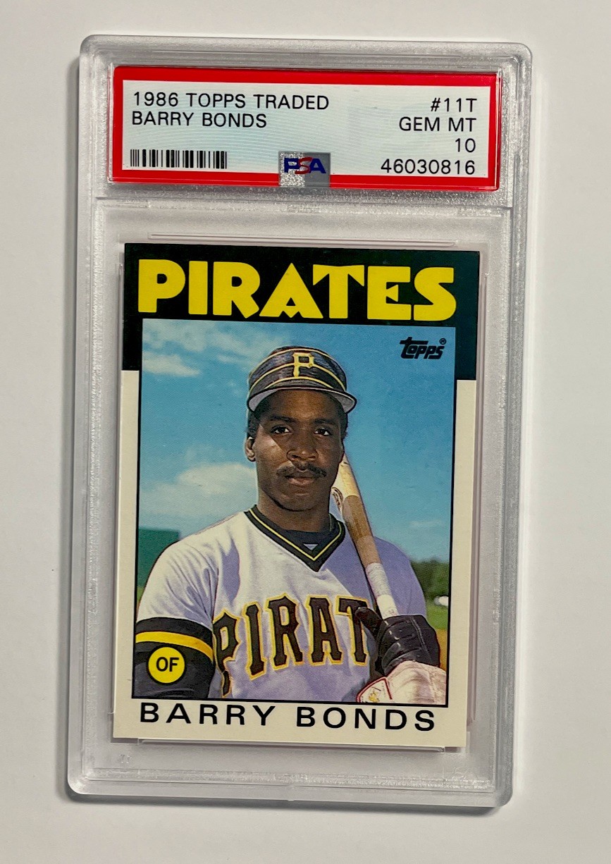 1986 Topps Traded - Barry Bonds #11T (RC) PSA 10 GEM MT