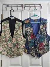 2 LADIES VESTS; QUITE DETAILED