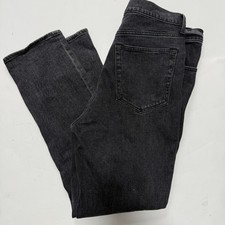 Abercrombie  Fitch 14/32 90's Slim Straight Ultra High Rise Black Denim Jeans
