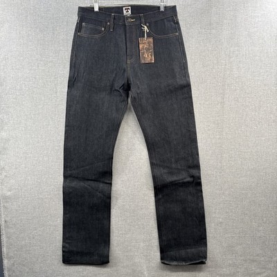 NEW Tellason Selvedge Ankara Japanese Denim Jeans 34x36 Straight Blue USA (D)