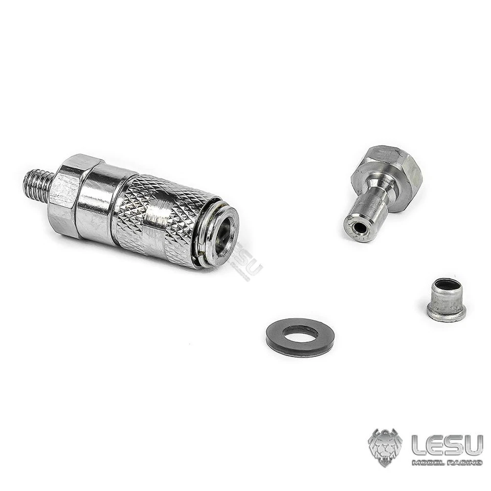 LESU Metal Quick-release Connector 2x1mm for Hydraulic RC 1/14 Truck Vehicle - Image 2 of 4