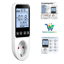 Stromzähler Steckdose 8 Modi Energiekostenmessgerät Wattmeter