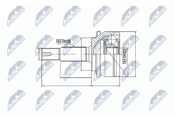 NTY Gelenksatz, Antriebswelle NPZ-TY-061 FüR Toyota-image