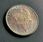 1887 Morgan Silver Dollar - NICE TONER - Beautiful Purple / Blue Coin