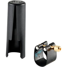 Rovner Dark Baritone Sax Ligature And Cap 3ML Fits Most Metal Tenor or Bari Sax