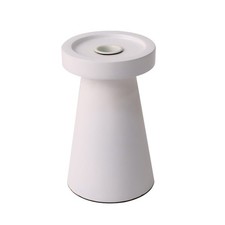 6.5 in Pillar and Taper Candle Holder White