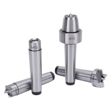 4Pcs Wood Lathe Drive Spur Cup Set MT2 Lathe Live And Drive Center Set With Zz1