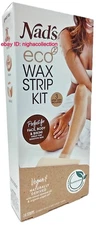 New Box Nad's Eco Wax Strip Kit 24CT- Women Body Face & Bikini Waxing Vegan