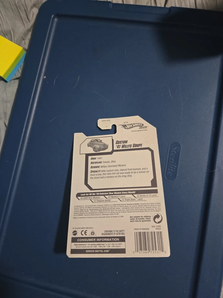 Hot Wheels 2009 новые модели на заказ ' 41 Willys купе в оранжевый 5SP #25/42 - Изображение 3 из 3