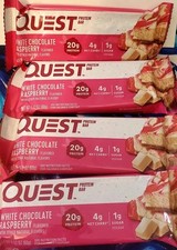 4 Quest Raspberry/ Wte Choc Nutrition Protein Bars 2.12 Oz