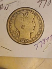 1897 O Barber Half Natural Uncleaned VG on front KEY Coin