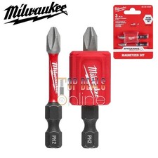 Milwaukee PH2 Magnetizer Screwdriver Drill Bit set Shockwave Impact Duty 2025