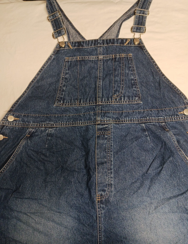 Women’s Motherhood XL Denim Jeans Bib Overalls Shortalls Maternity Shorts - Picture 4 of 6