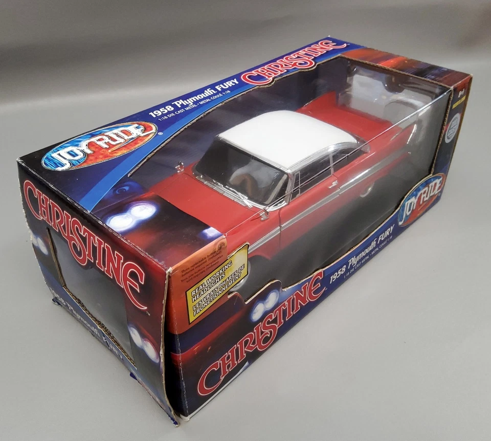 1958 Plymouth Fury Christine Movie Car 1:18 Scale Diecast By Joyride  #33853 - Image 2 of 4