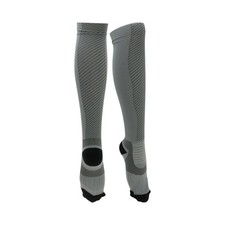Anti-Friction Bike Cycling Socks, Light Grey, Size M, 1 Pair