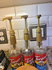6-Pack Coffee Syrup Pump Dispensers 11.54" Fits Various 25.4 oz Bottles -750ml