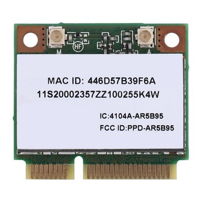 Atheros AR5B95 AR9285 Drahtlose Netzwerk Karte 2.4G 150Mbps PCI-E Halbhohe 3834