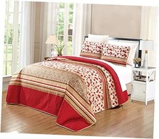 GrandLinen - Juego de funda de edred n con estampado fino