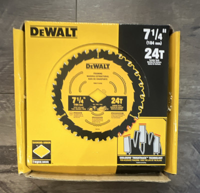 DEWALT DWA171424D 7-1/4 in 24T Carbide Circular Saw Blade ( 10 blades in box )