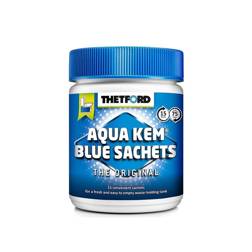 Thetford Aqua Kem Blue Toilet Sachets (18 Sachets per Pack) 2025 NEW