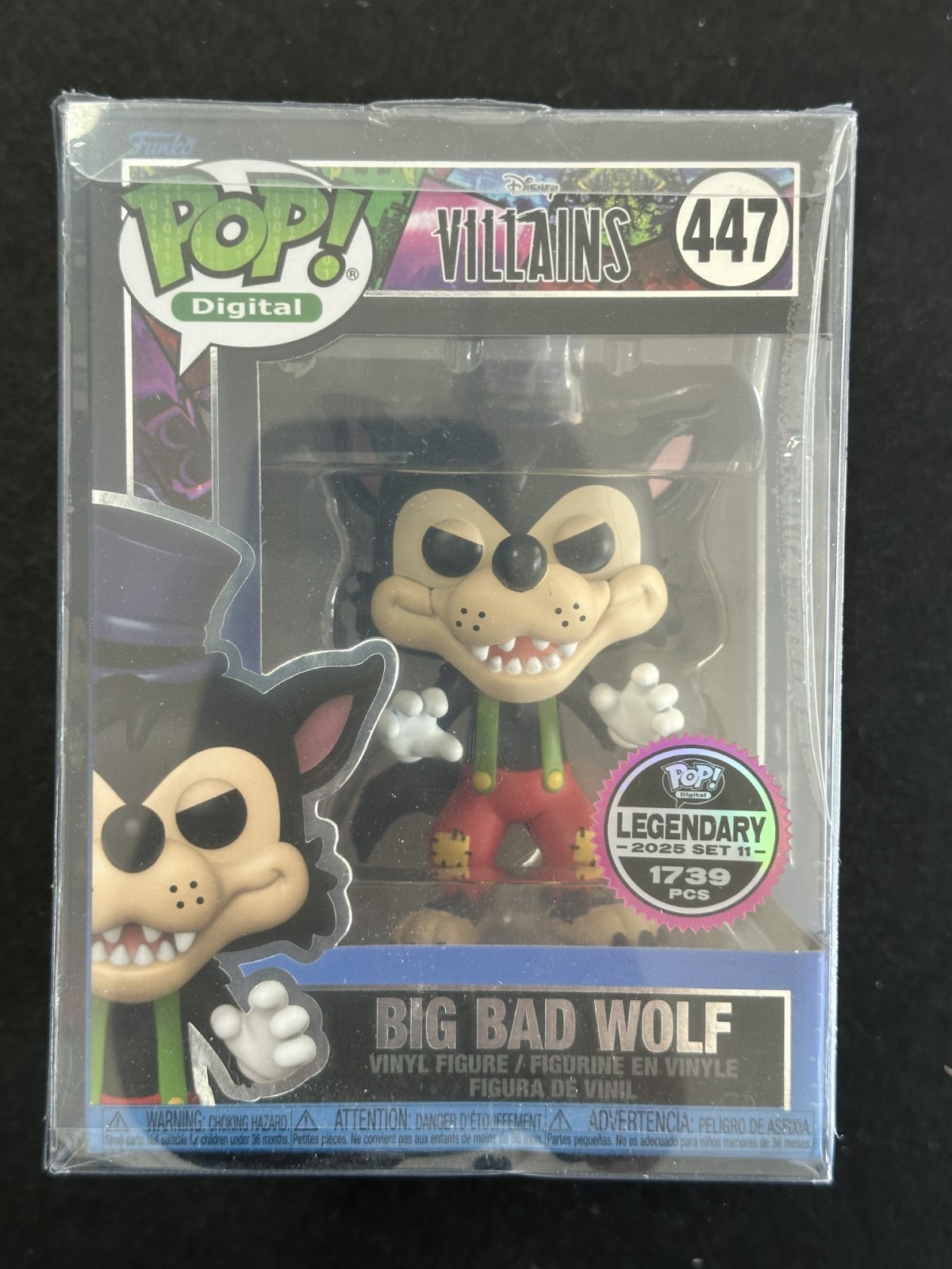 Villains Big Bad Wolf Funko Pop Digital #447 Legendary 2025 Set 11 /1739PROBSTEIN is actively accepting consignments !!