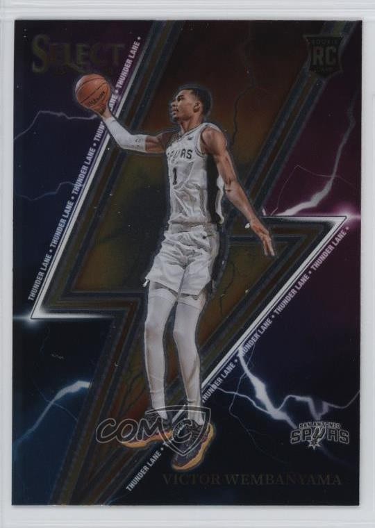 2023-24 Panini Select Thunder Lane Victor Wembanyama #5 Rookie RC