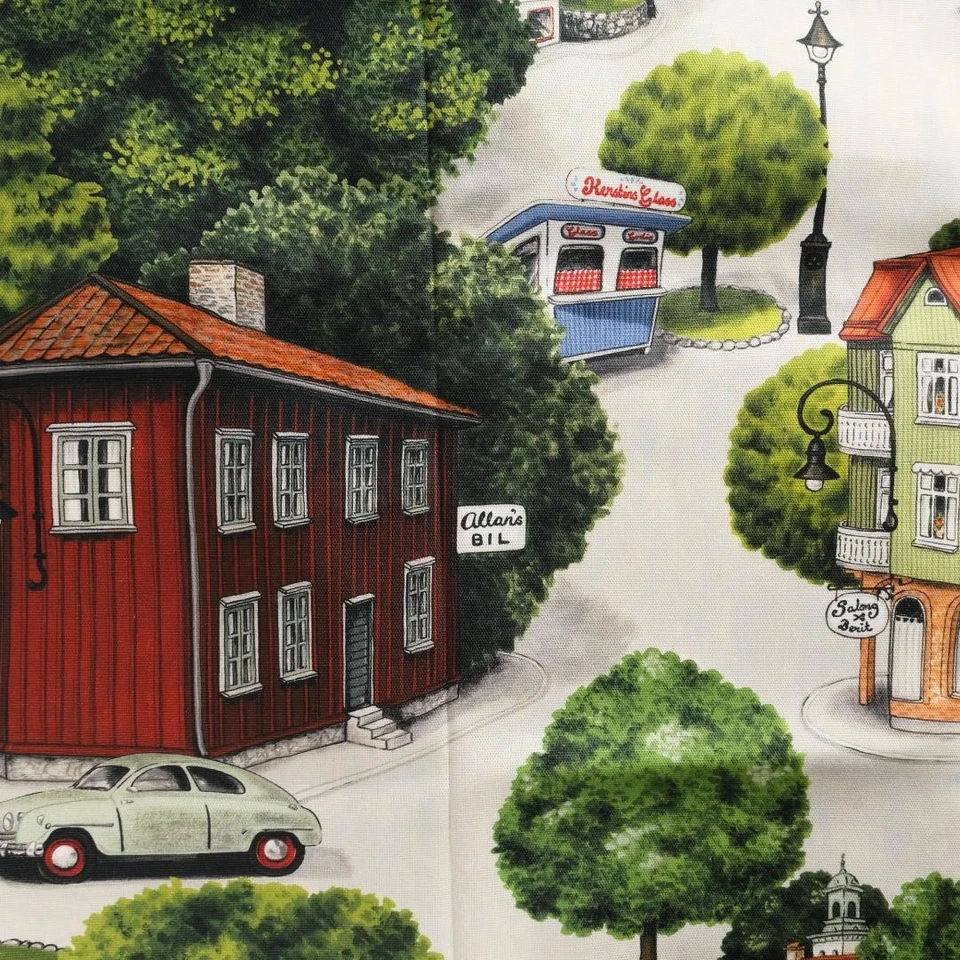 City Canvas Fabric 72×145cm Sweden Arvidssons Cotton - Image 3 of 4